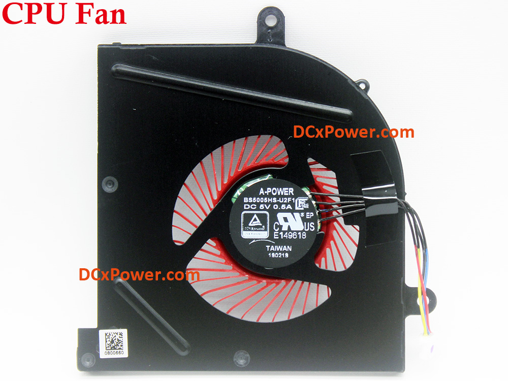 (image for) Laptop Internal Fan for MSI GS63 GS63VR GS73 GS73VR WS63 WS63VR 6RF 7RD 7RE 7RF 7RG 7RK 7RL MS-16K2/16K3/16K4 MS-17B1/17B3/17B4 Series CPU GPU Cooling Inside Left Right Cooler Assembly